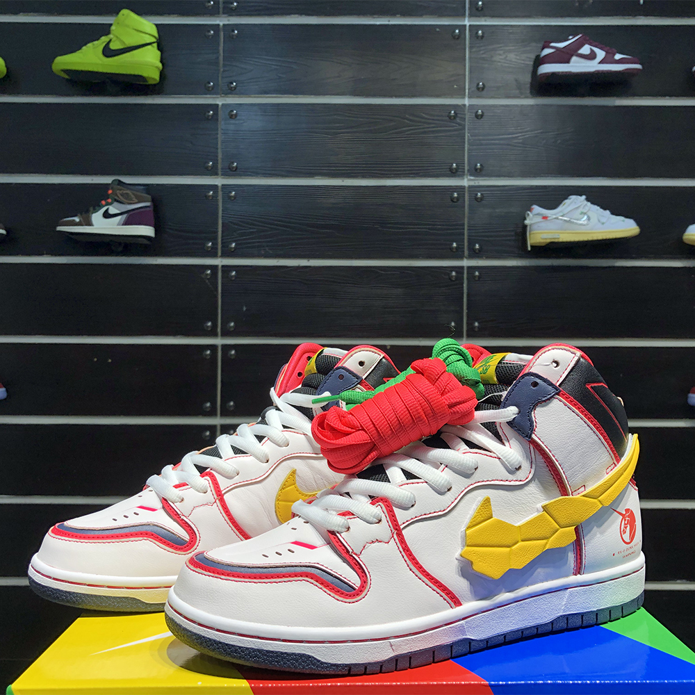 Gundam X Nike SB Dunk High Project RX-0 Unicorn - DopestKickz