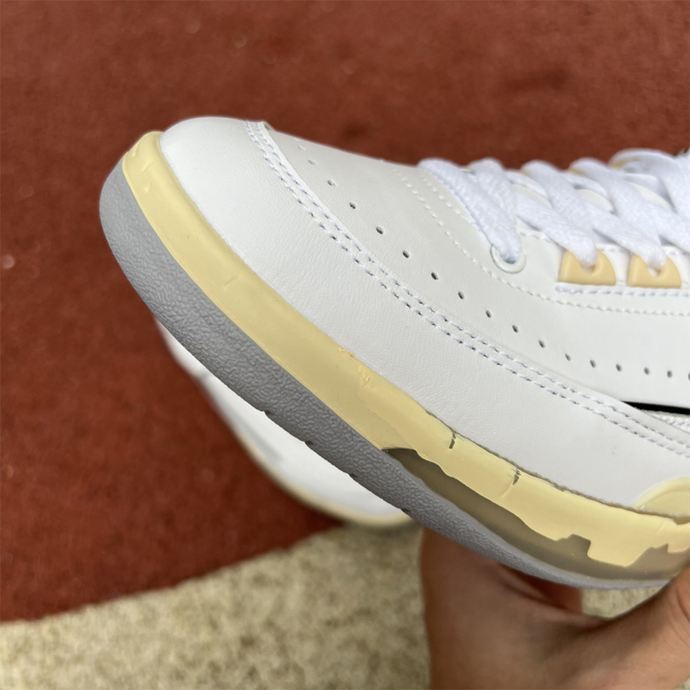 Jordan Offwhite X AJ2 Low “White/Black” Sneakers - DopestKickz
