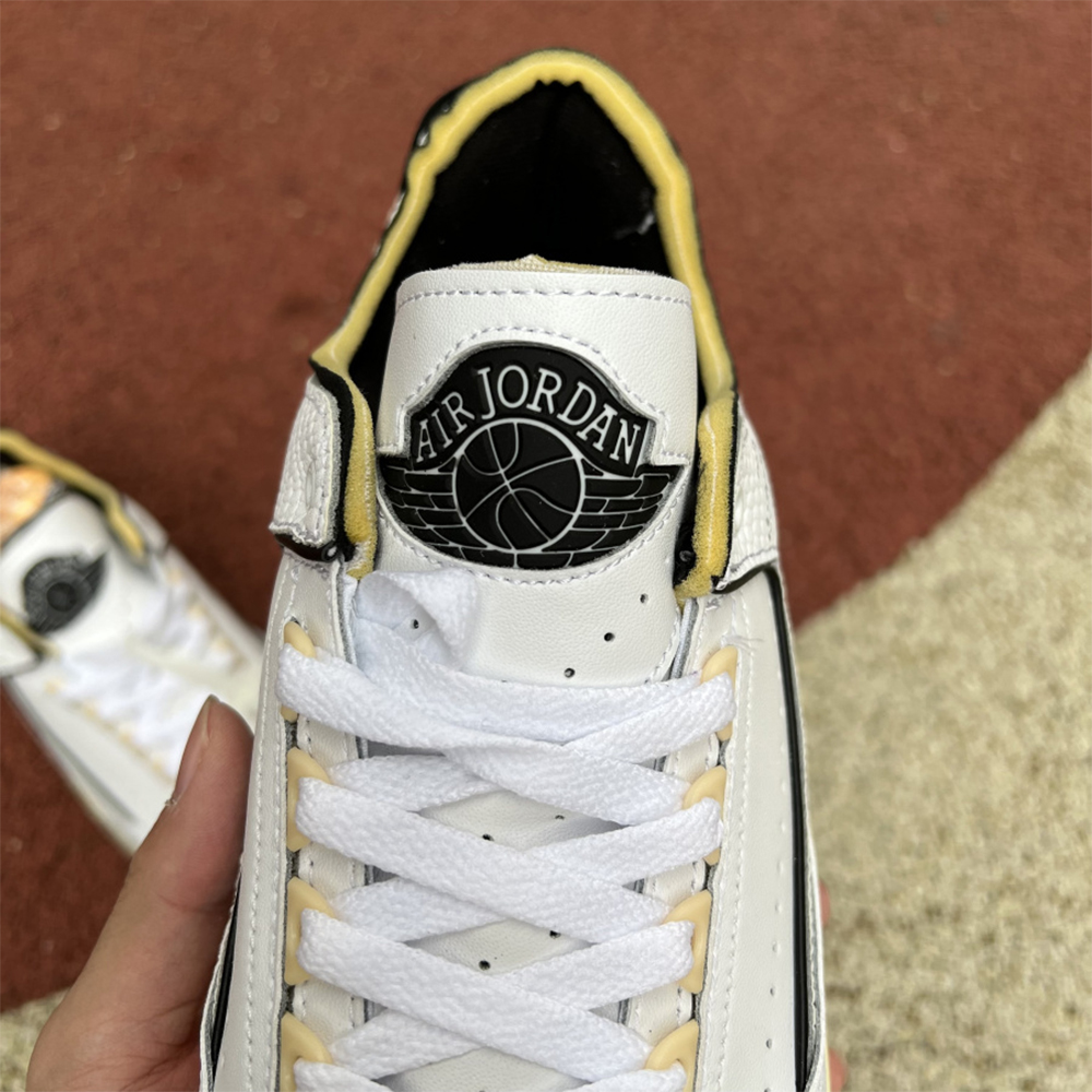 Jordan Offwhite X AJ2 Low “White/Black” Sneakers - DopestKickz