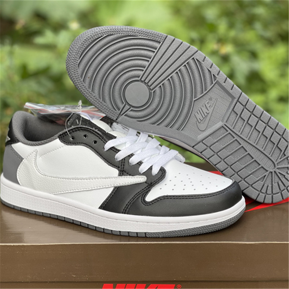 Jordan Travis Scott X AJ1 Low Sneaker In Grey/Black CQ4277 008 - DopestKickz