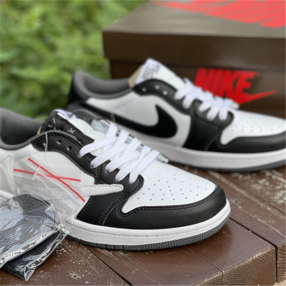 Jordan Travis Scott X AJ1 Low Sneaker In Grey/Black CQ4277 008 - DopestKickz