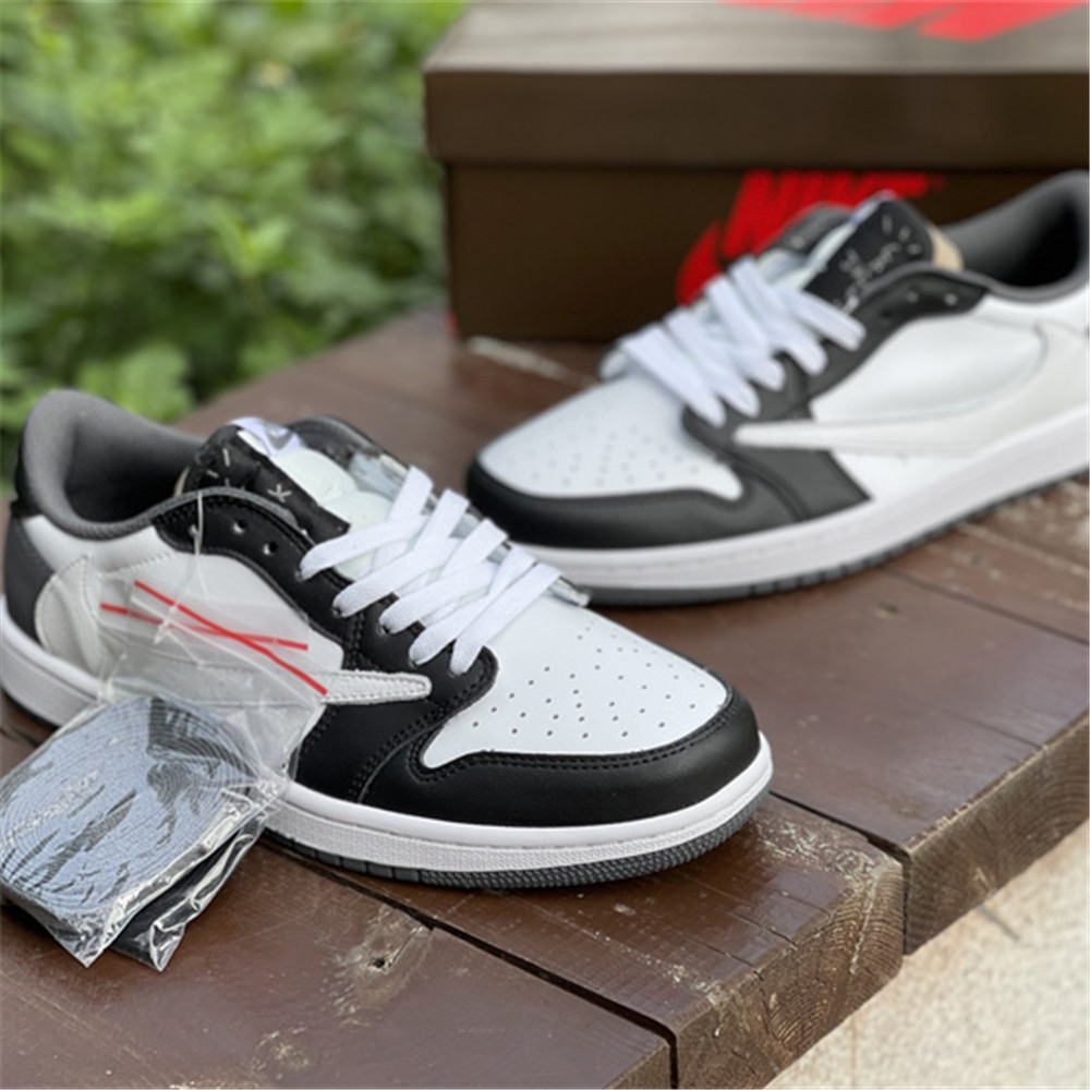 Jordan Travis Scott X AJ1 Low Sneaker In Grey/Black CQ4277 008 - DopestKickz