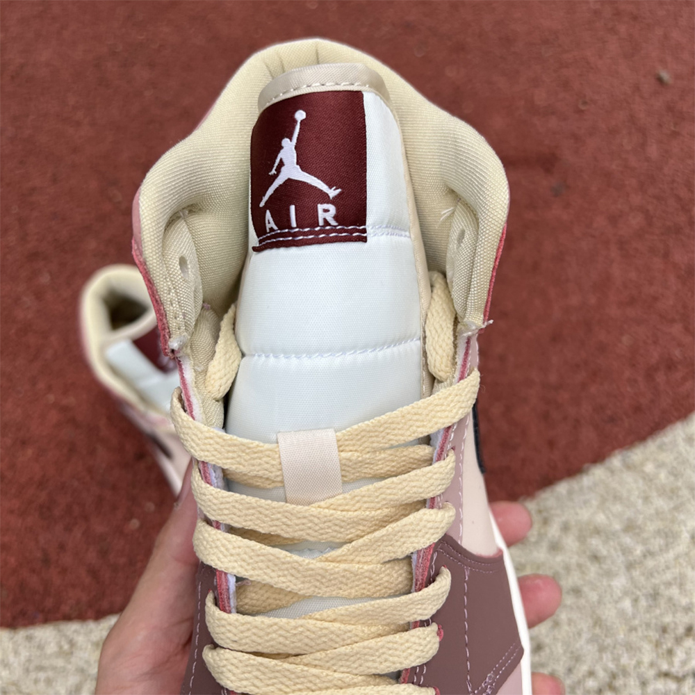 Jordan AJ1 Mid Dusty Pink Sneaker - DopestKickz
