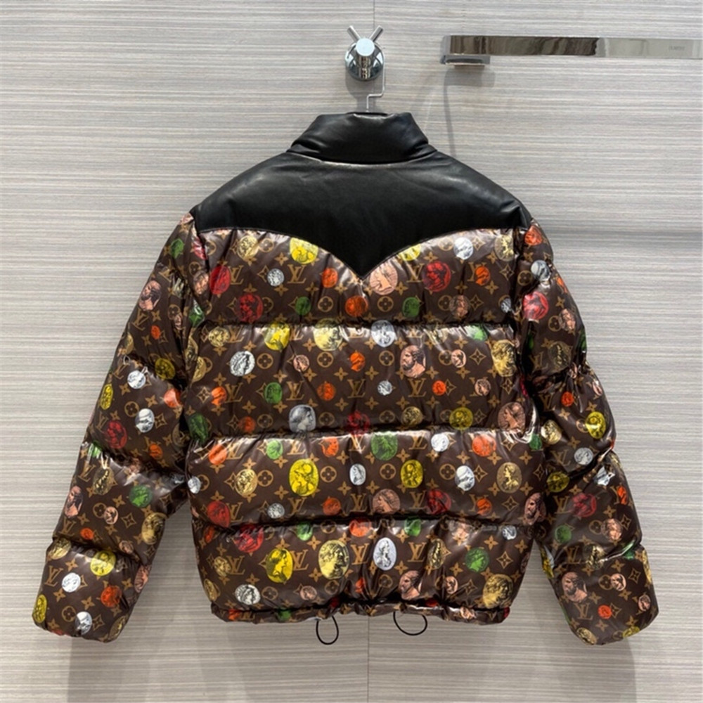 Louis Vuitton Monogram Leather Short Down Jacket  - DopestKickz