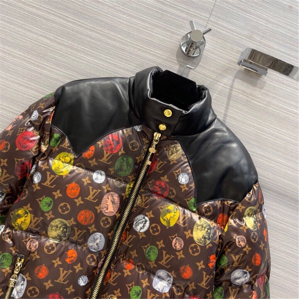 Louis Vuitton Monogram Leather Short Down Jacket  - DopestKickz
