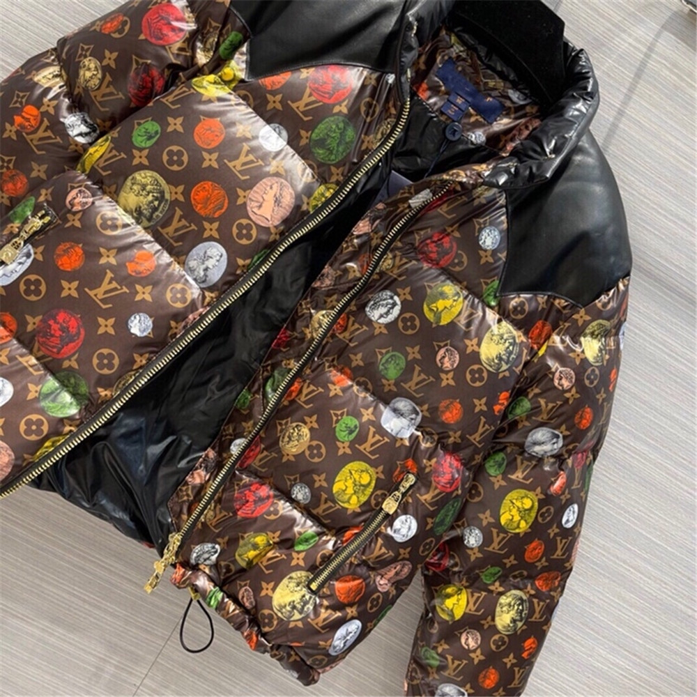 Louis Vuitton Monogram Leather Short Down Jacket  - DopestKickz