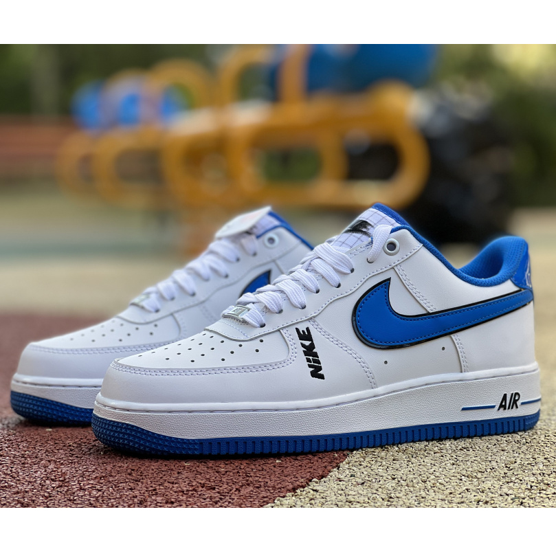 Nike Low Sneaker Air Force 1 '07 LV8 White Blue  - DopestKickz