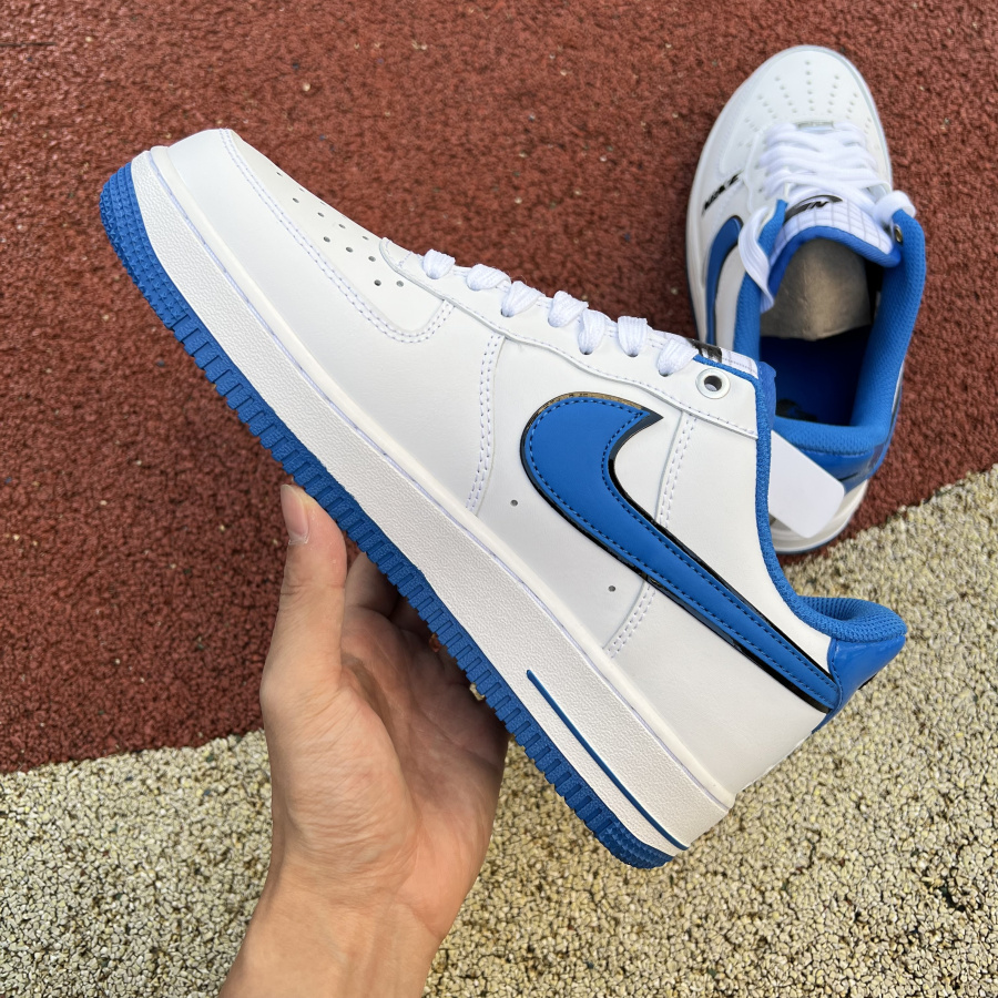 Nike Low Sneaker Air Force 1 '07 LV8 White Blue  - DopestKickz