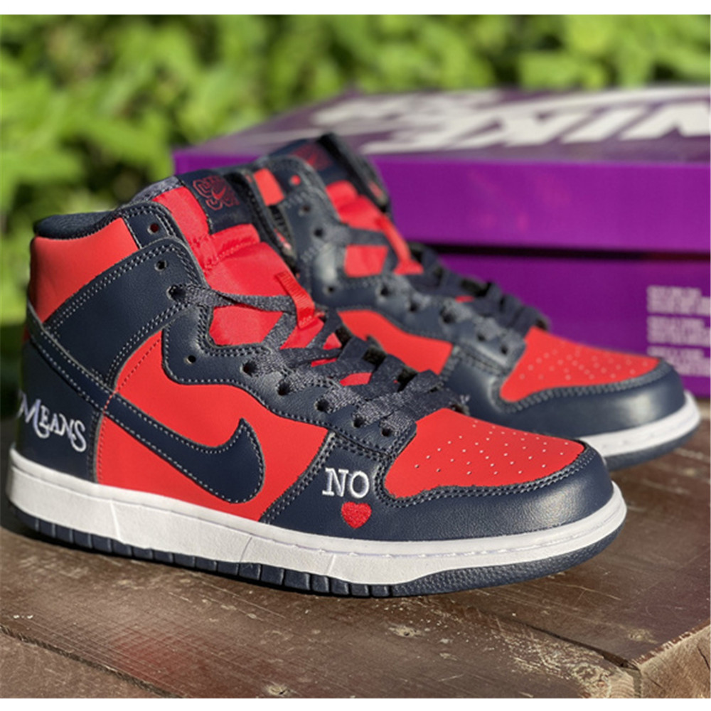 Supreme X Nike SB Dunk High "By Any Means" Sup Union Sneaker - DopestKickz