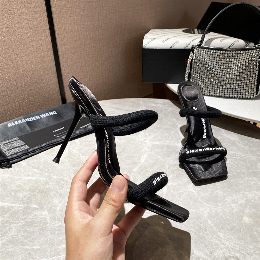 Alexander Wang Women Heels In Black(10Cm Heel) - DopestKickz