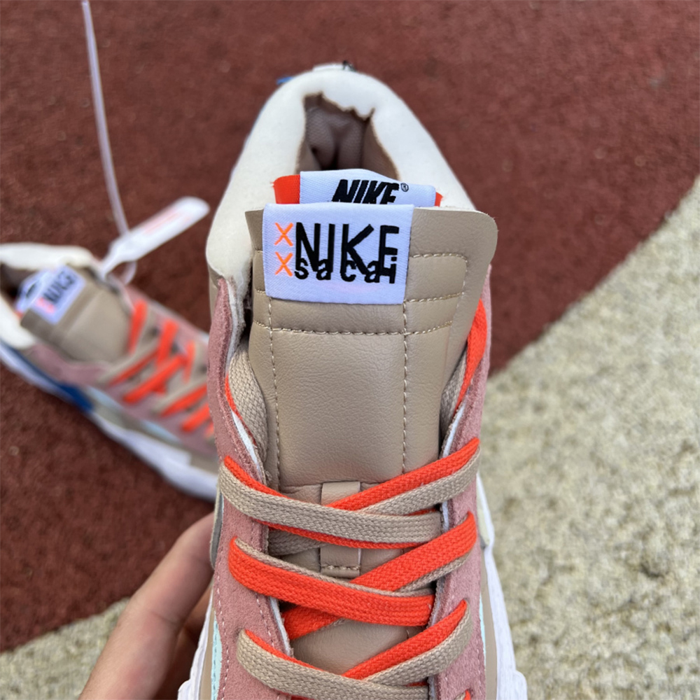 Kaws X Sacai X Nike Blazer Khaki Sneakers - DopestKickz