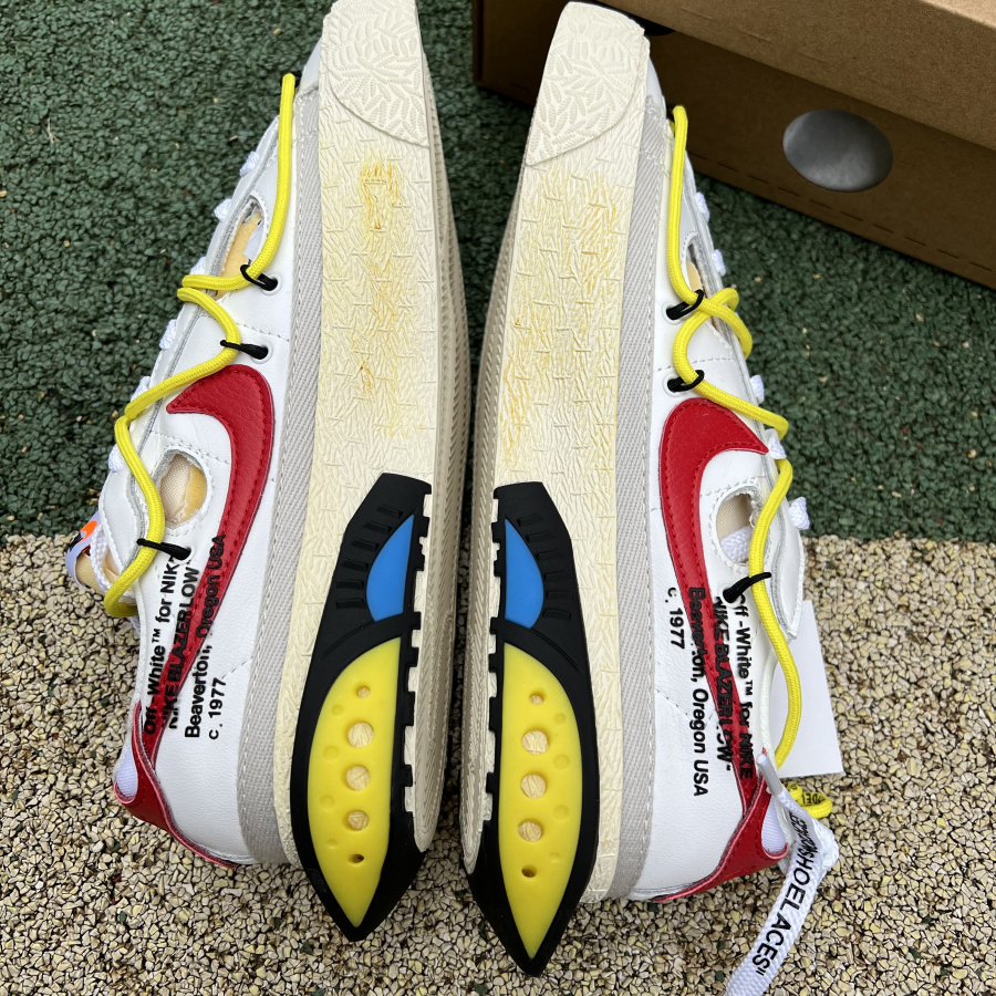 Off-White X Nike Blazer Low DH7863-100 - DopestKickz