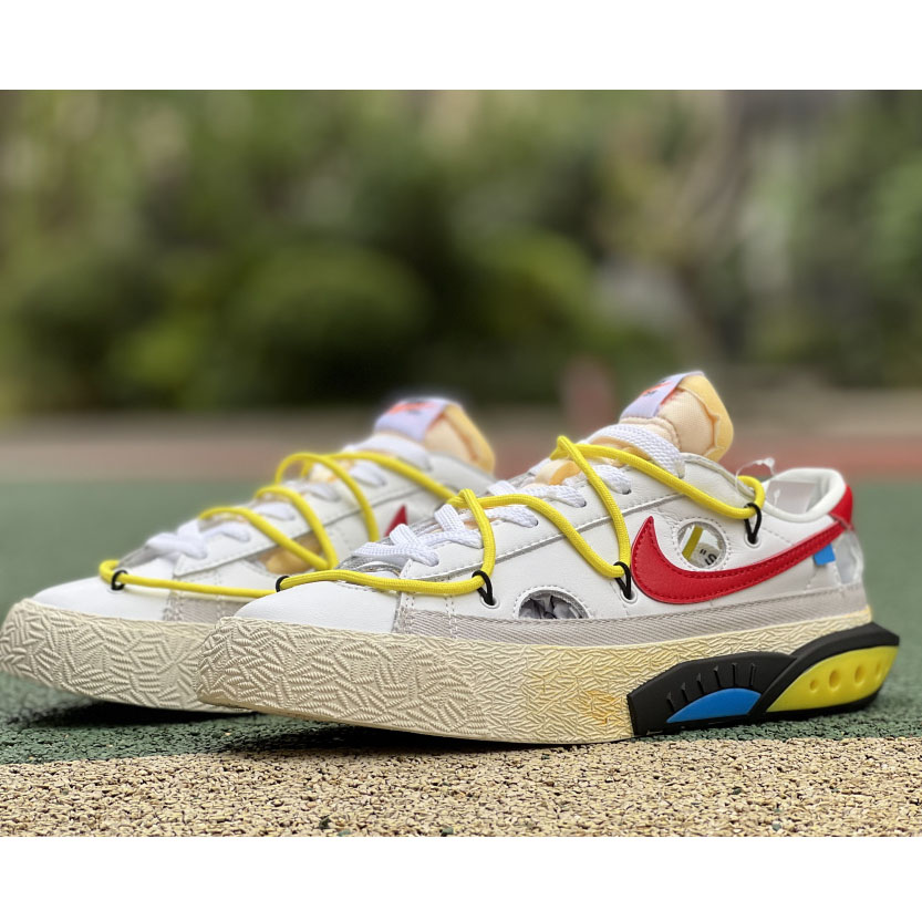 Off-White X Nike Blazer Low DH7863-100 - DopestKickz