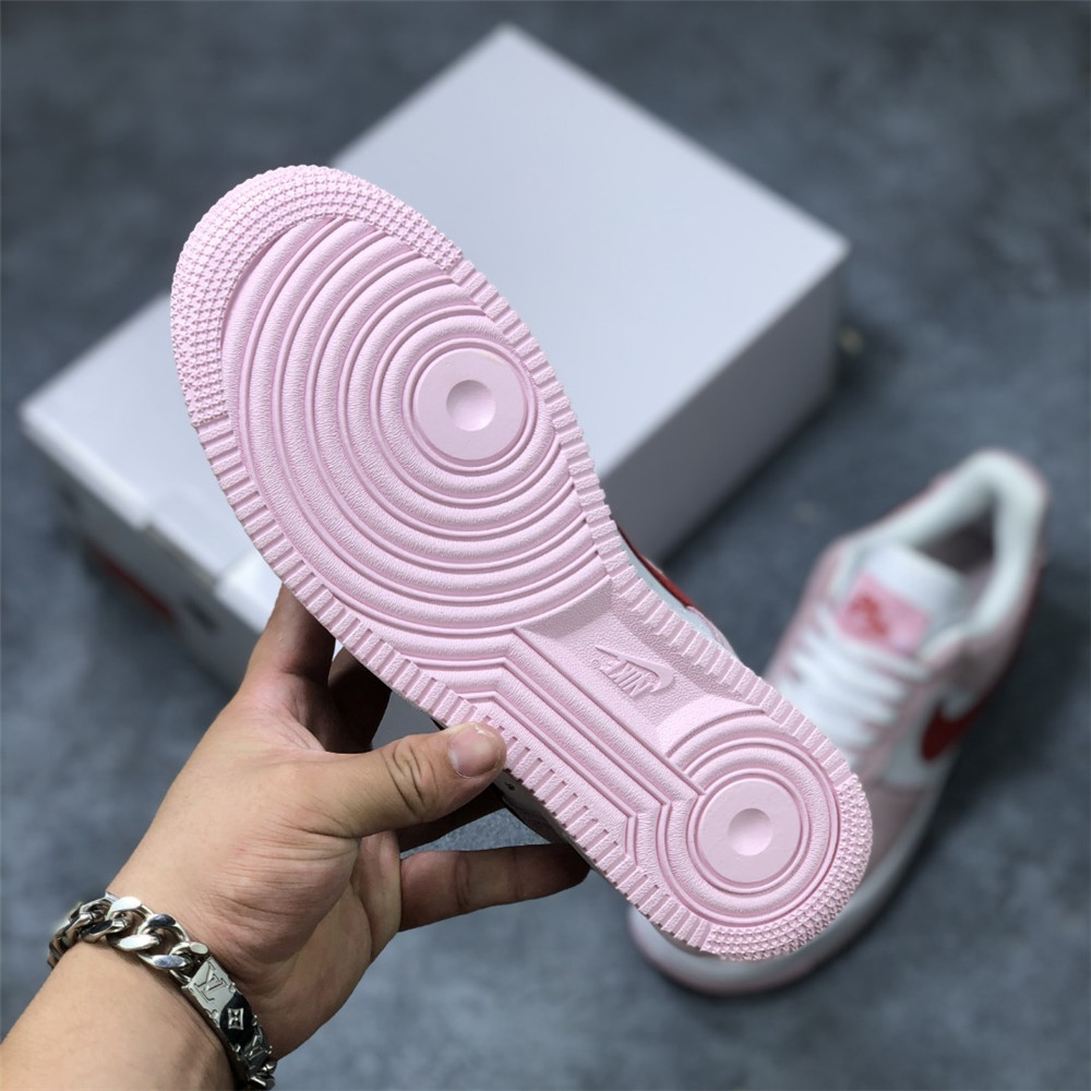 Nike Air Force Pink Valentine Sneaker - DopestKickz