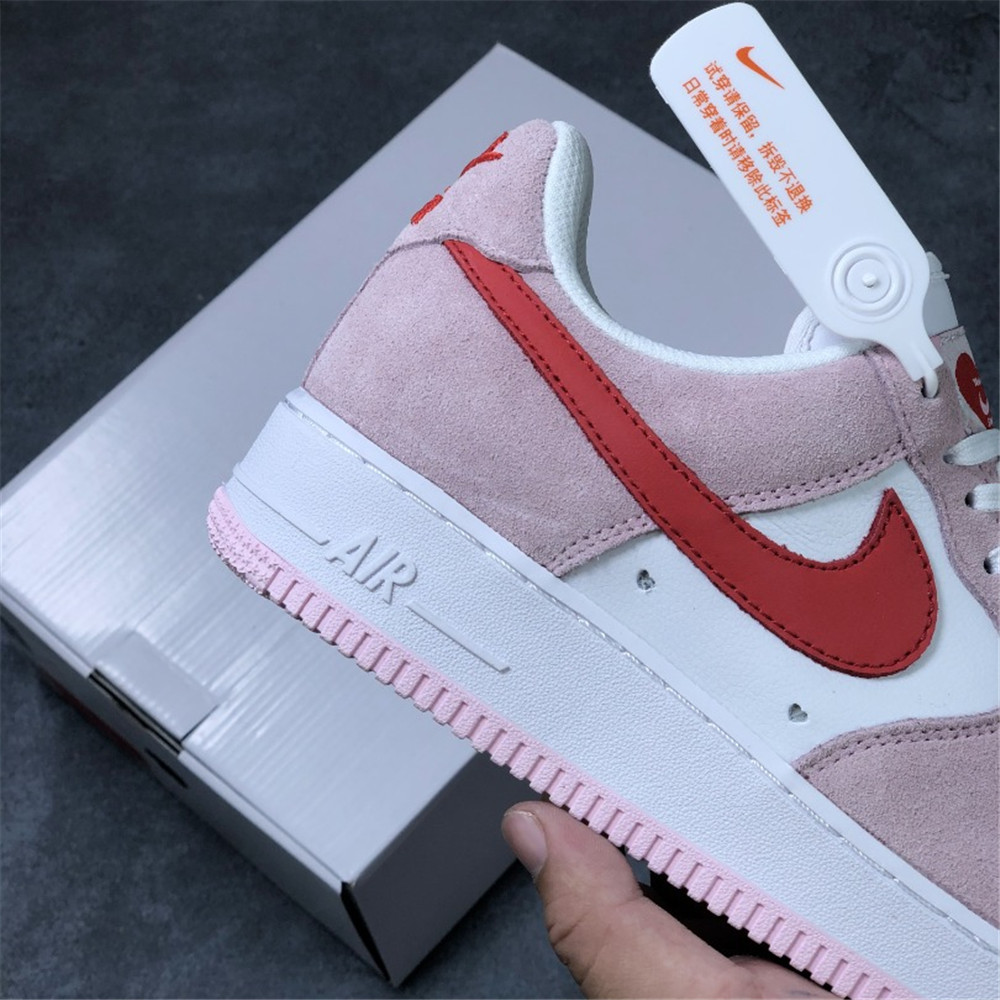 Nike Air Force Pink Valentine Sneaker - DopestKickz
