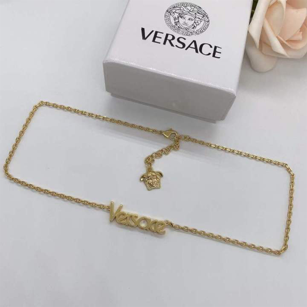 Versace Logo Necklace - DopestKickz