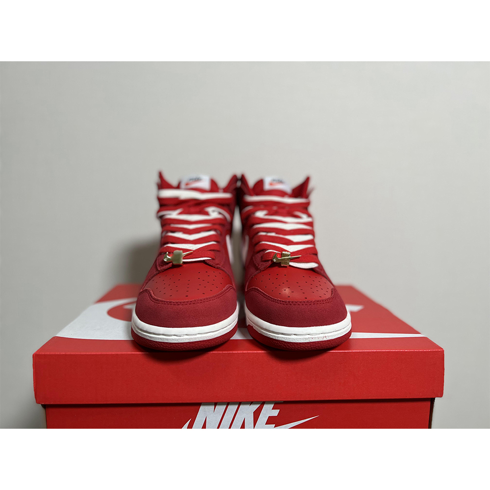 Nike Dunk High First Use Red Sneaker - DopestKickz