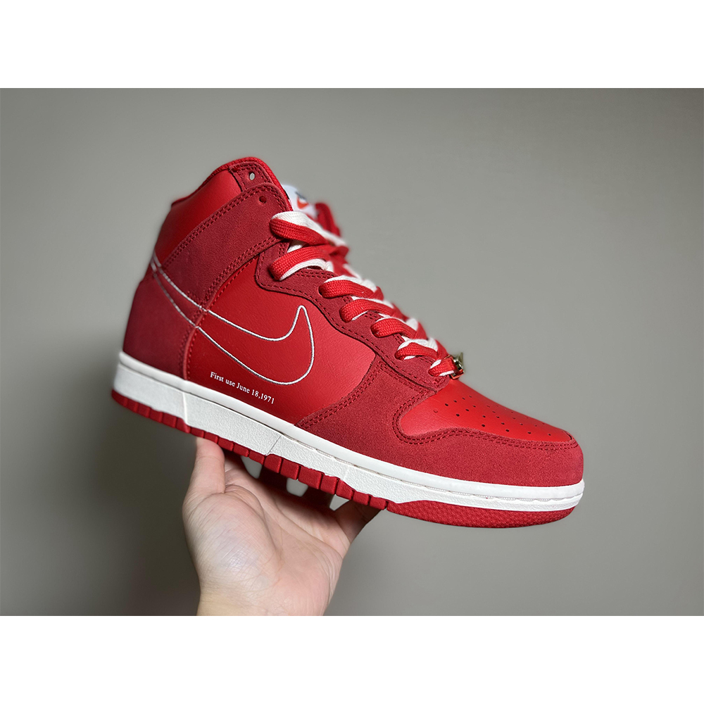 Nike Dunk High First Use Red Sneaker - DopestKickz