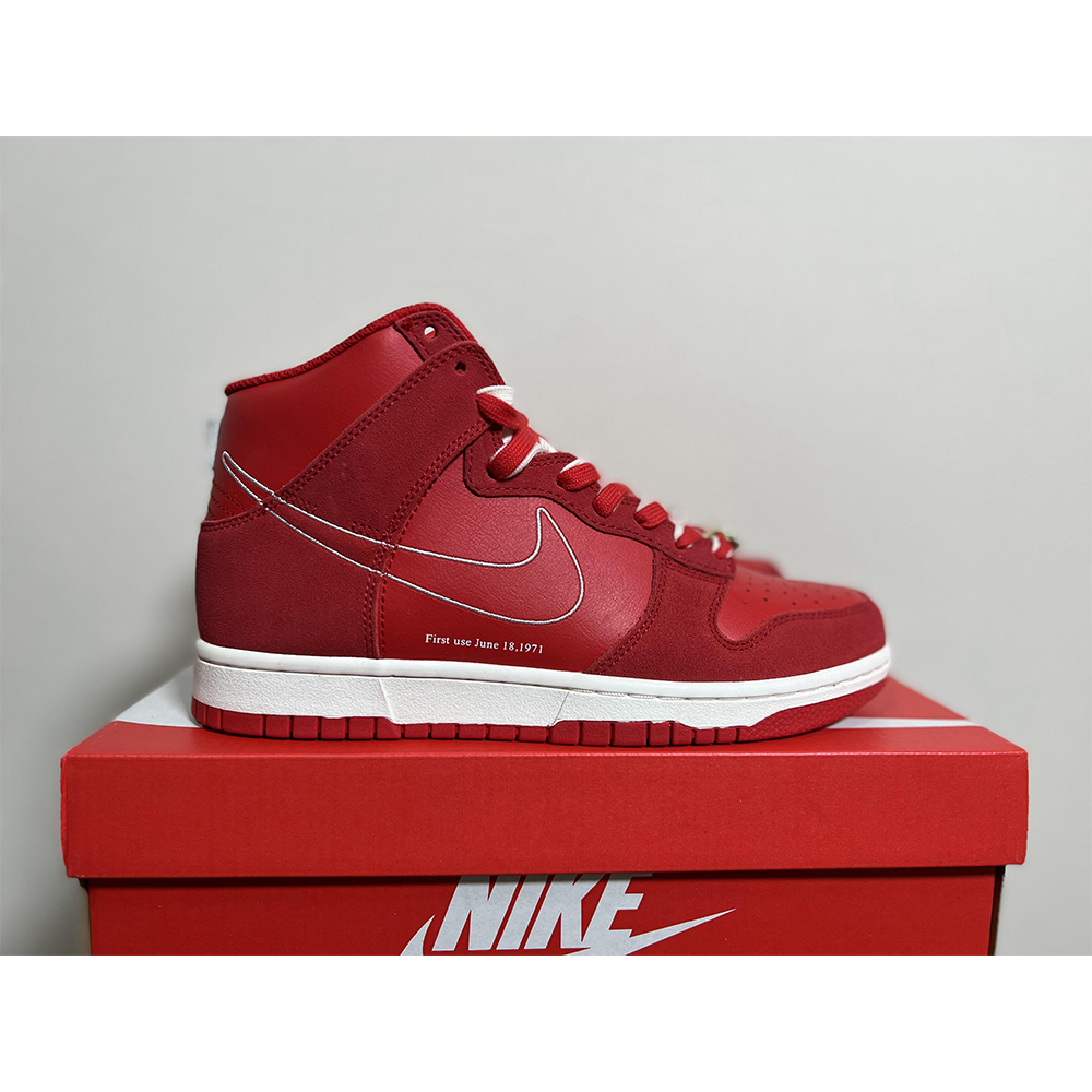Nike Dunk High First Use Red Sneaker - DopestKickz