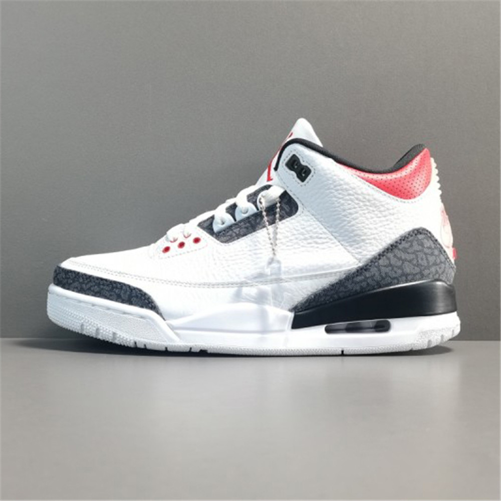 Jordan AJ3 SE-T JP Denim Fire Red Sneaker - DopestKickz