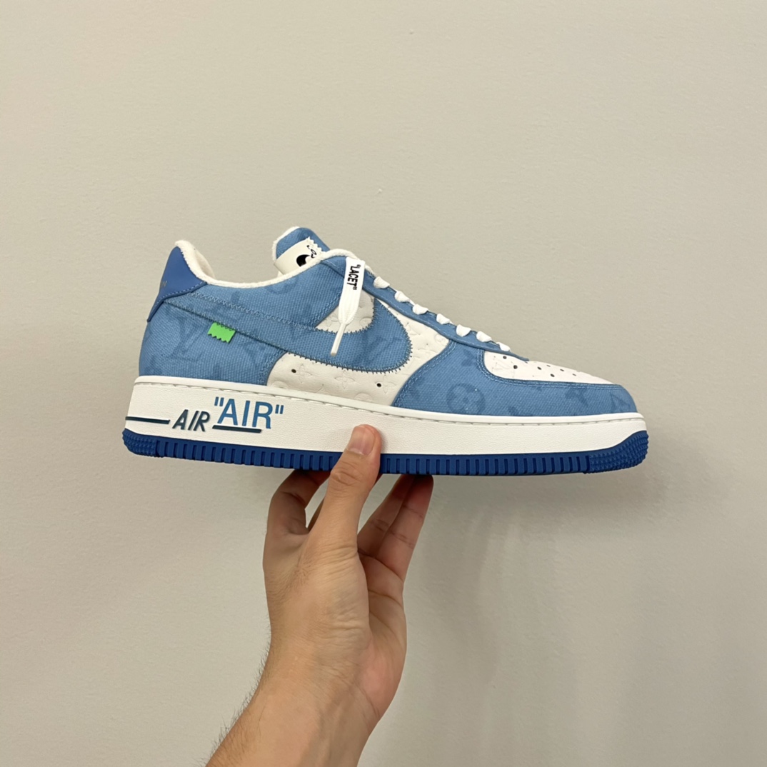 Louis Vuitton X Nike Air Force 1 Sneaker In Blue - DopestKickz