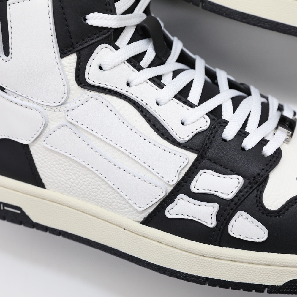 Amiri Skel-Top Hi Sneaker White/Black - DopestKickz