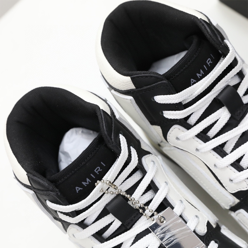 Amiri Skel-Top Hi Sneaker White/Black - DopestKickz