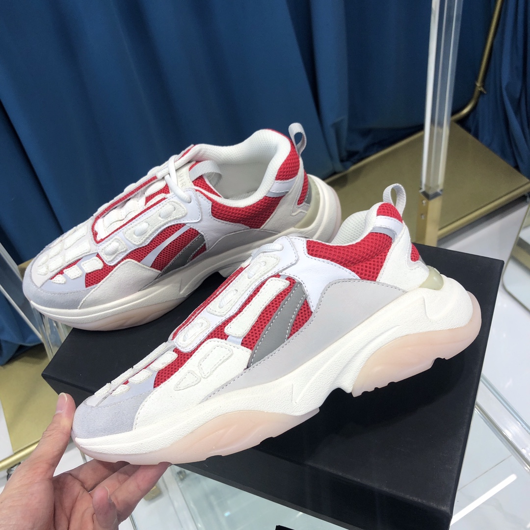 Amiri Bone Runner White & Red - DopestKickz