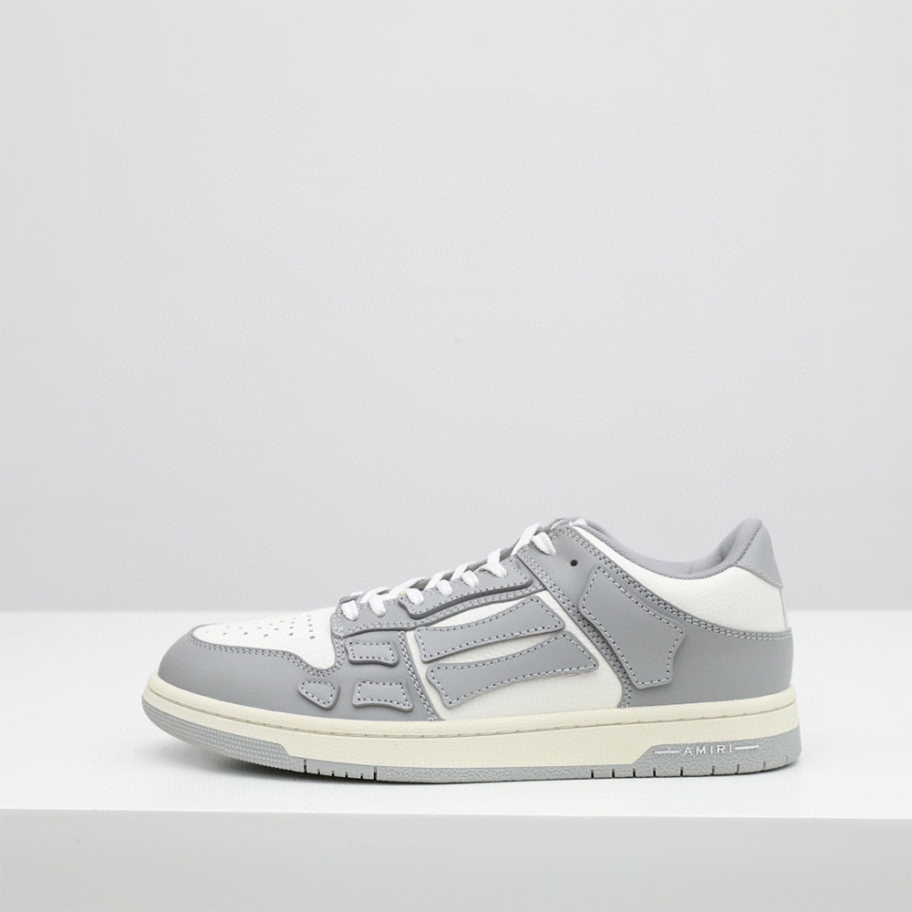 Amiri Skel-Top Low Sneaker Gray/White - DopestKickz