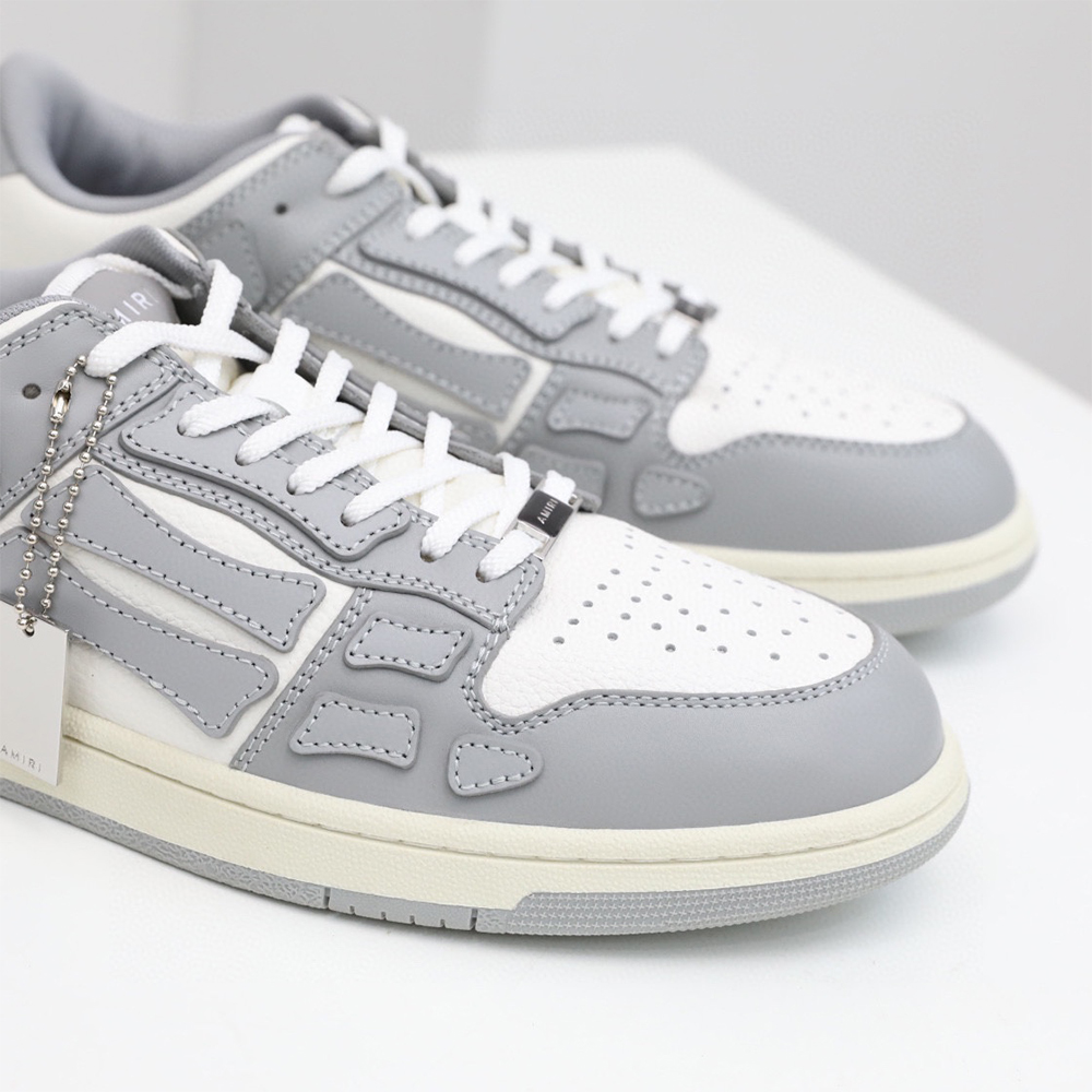 Amiri Skel-Top Low Sneaker Gray/White - DopestKickz