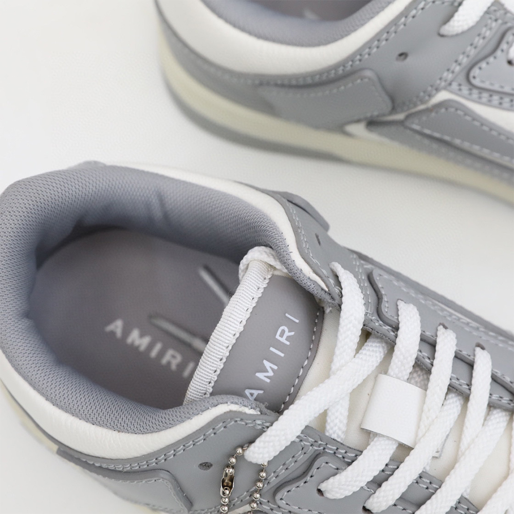 Amiri Skel-Top Low Sneaker Gray/White - DopestKickz