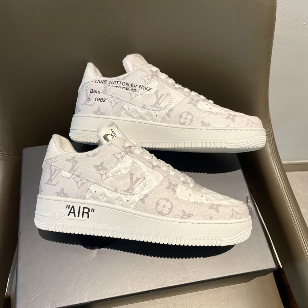 Louis Vuitton X Nike Air Force 1 Sneaker In Beige - DopestKickz