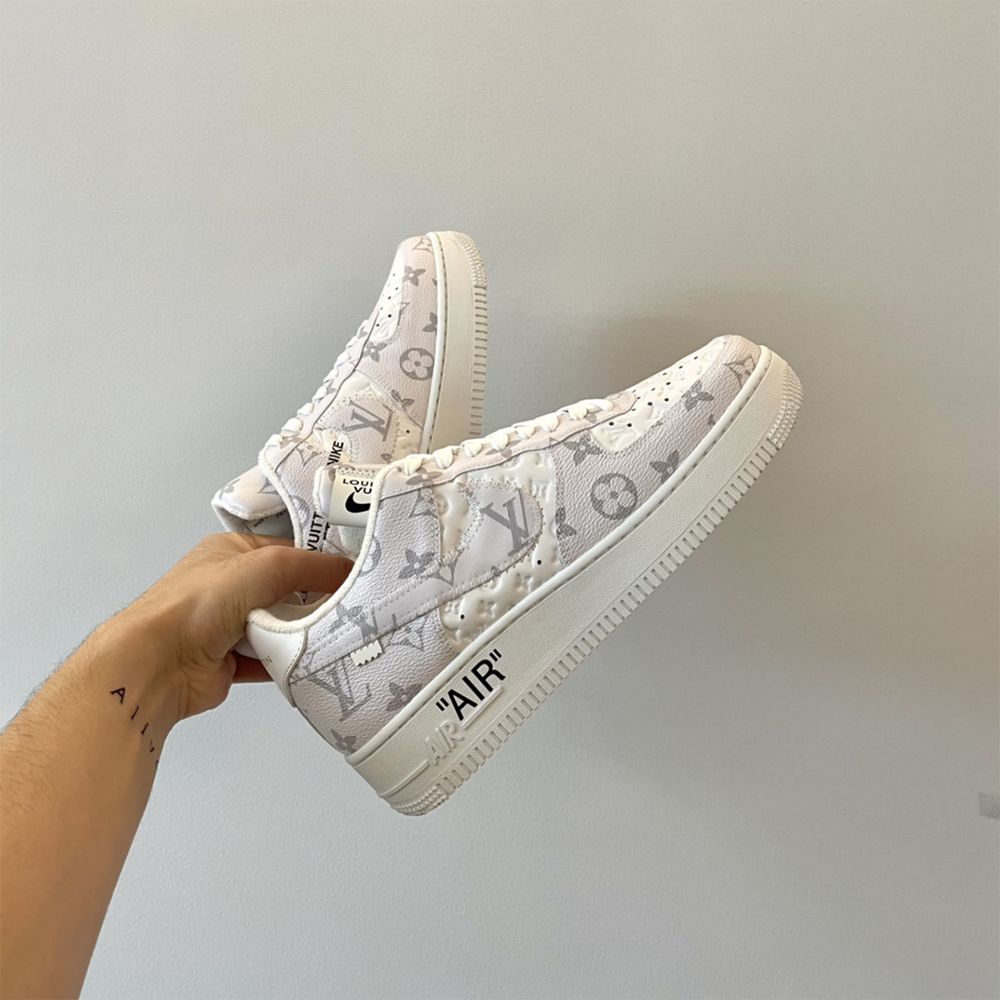 Louis Vuitton X Nike Air Force 1 Sneaker In Beige - DopestKickz
