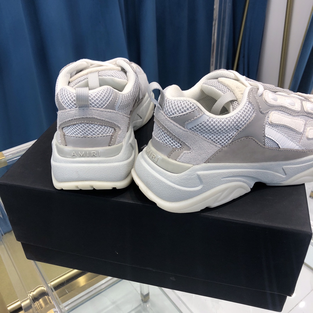 Amiri Bone Runner White & Silver - DopestKickz