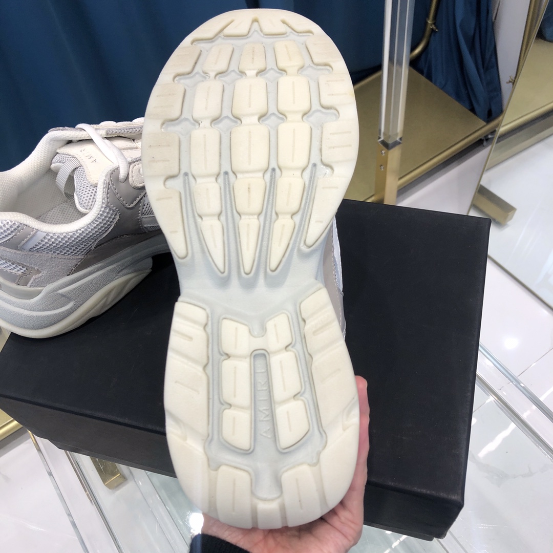 Amiri Bone Runner White & Silver - DopestKickz
