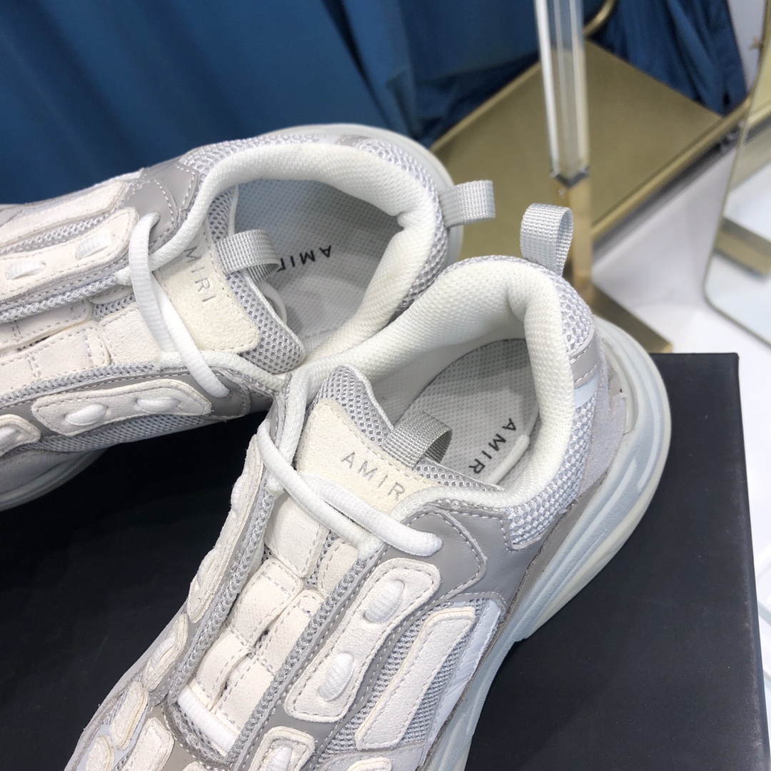 Amiri Bone Runner White & Silver - DopestKickz