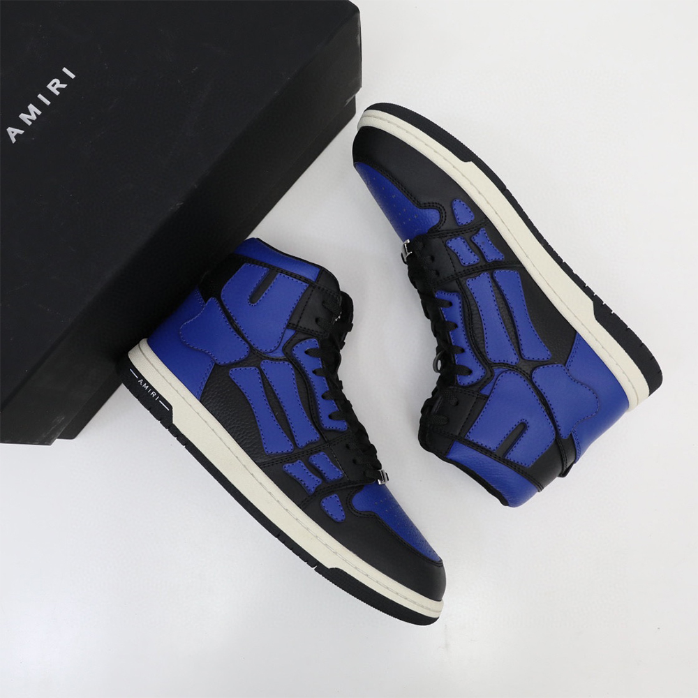 Amiri Skel-Top Hi Sneaker Black/Blue - DopestKickz