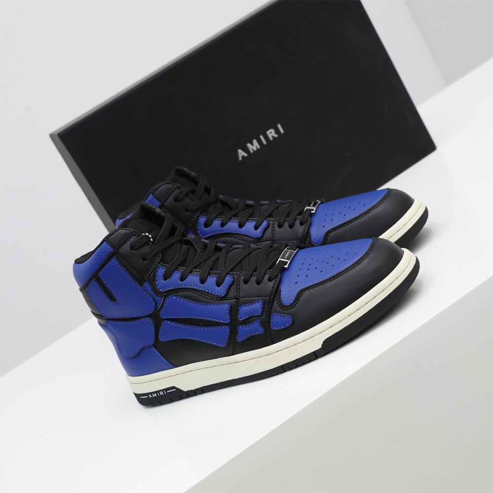 Amiri Skel-Top Hi Sneaker Black/Blue - DopestKickz