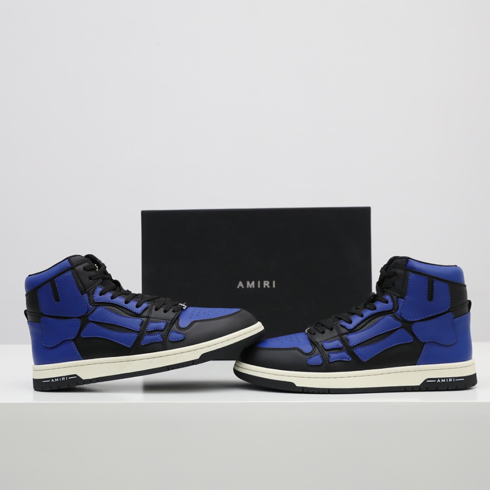 Amiri Skel-Top Hi Sneaker Black/Blue - DopestKickz