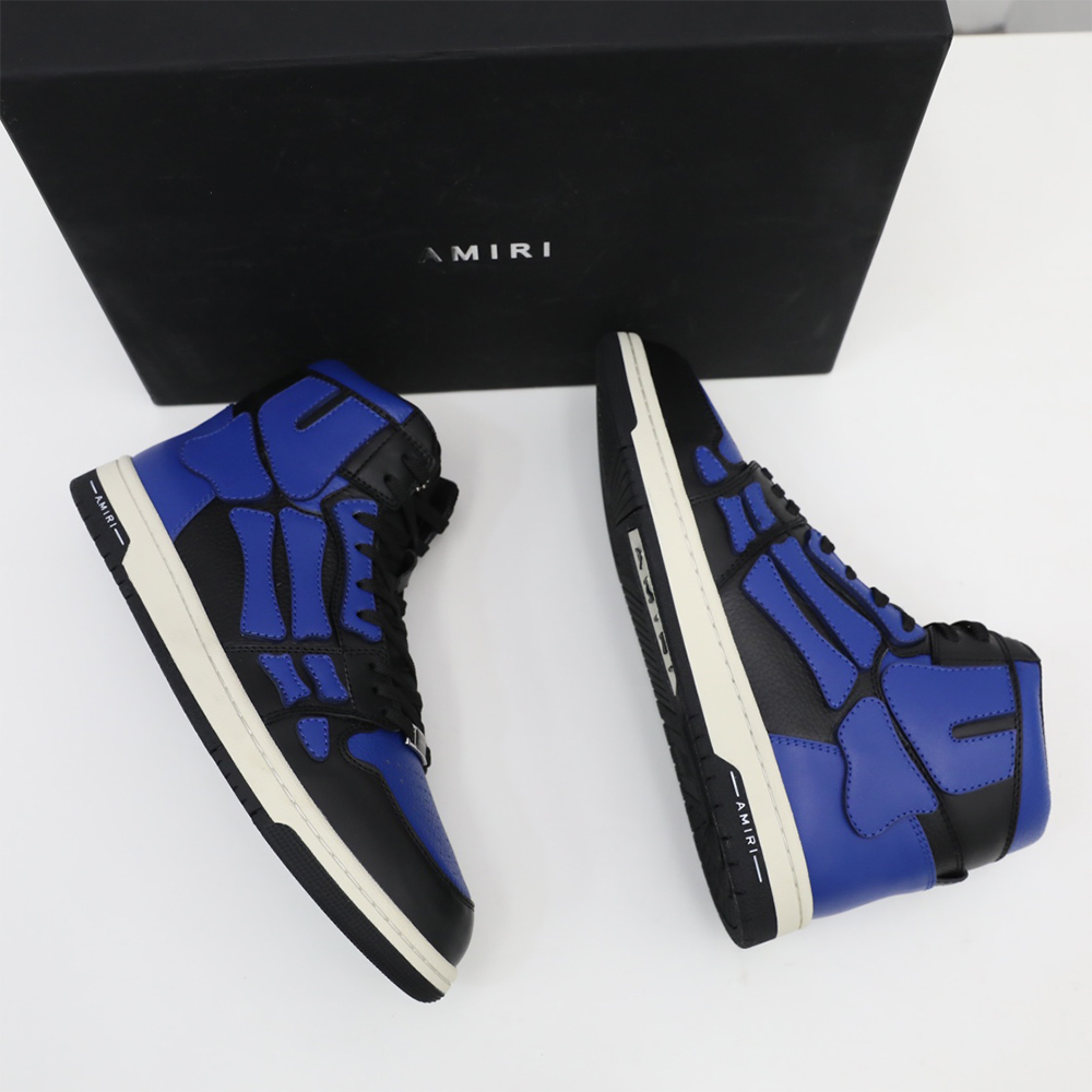 Amiri Skel-Top Hi Sneaker Black/Blue - DopestKickz