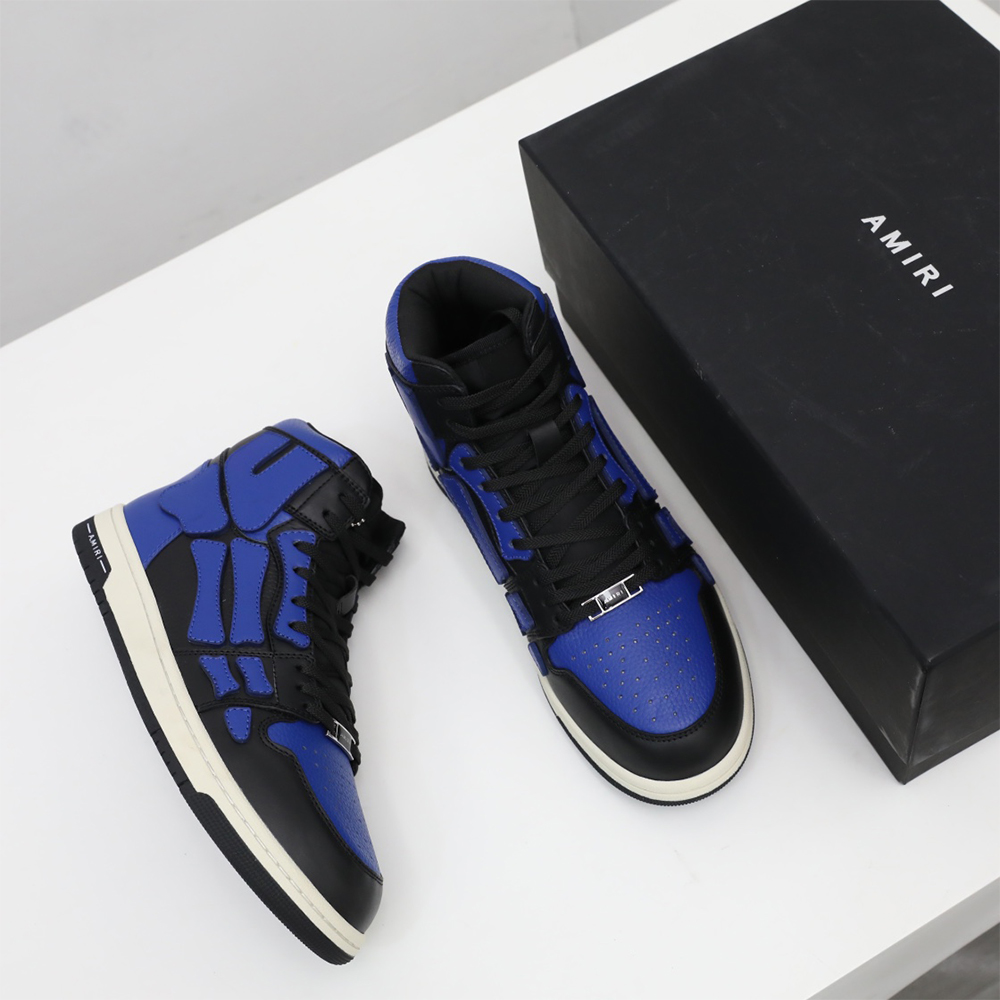 Amiri Skel-Top Hi Sneaker Black/Blue - DopestKickz