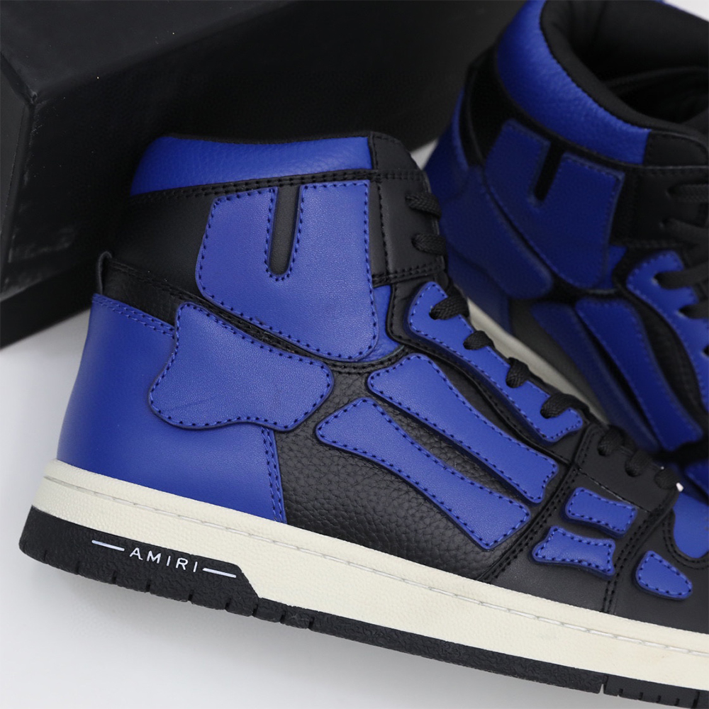 Amiri Skel-Top Hi Sneaker Black/Blue - DopestKickz