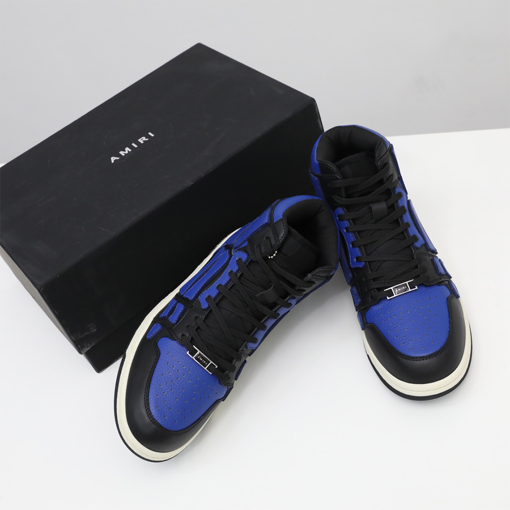 Amiri Skel-Top Hi Sneaker Black/Blue - DopestKickz