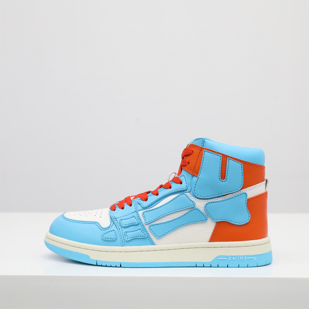 Amiri Skel-Top Hi Sneaker Blue/Orange - DopestKickz