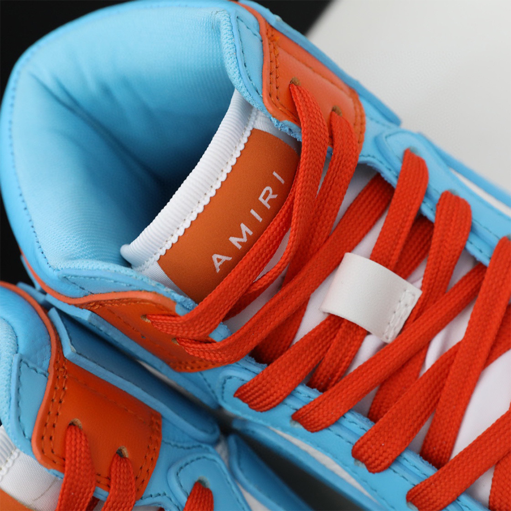 Amiri Skel-Top Hi Sneaker Blue/Orange - DopestKickz