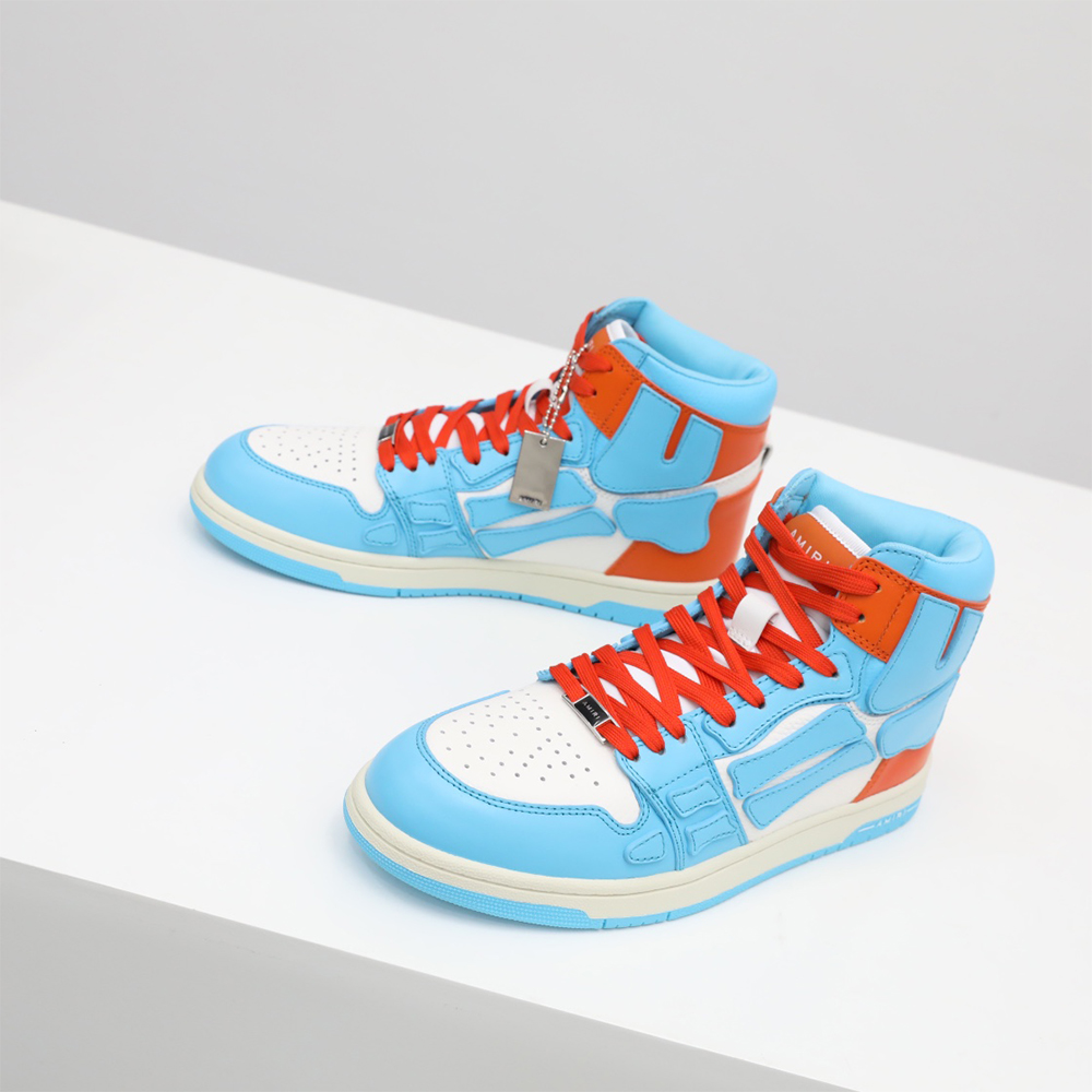 Amiri Skel-Top Hi Sneaker Blue/Orange - DopestKickz