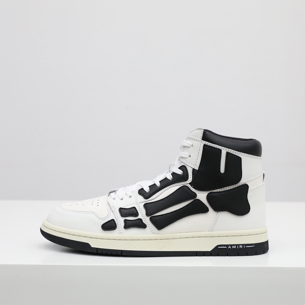 Amiri Skel-Top Hi Sneaker Black/White - DopestKickz