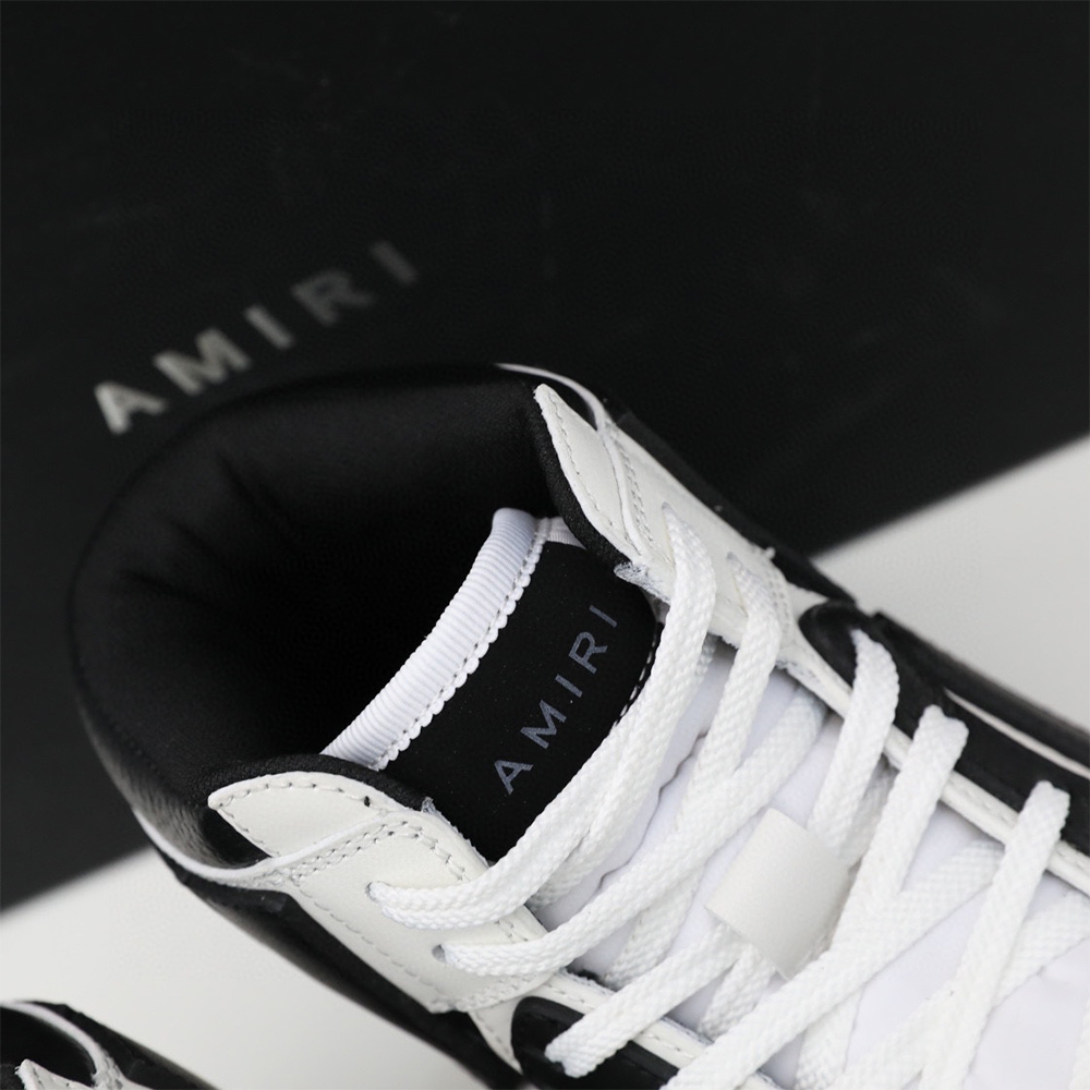Amiri Skel-Top Hi Sneaker Black/White - DopestKickz