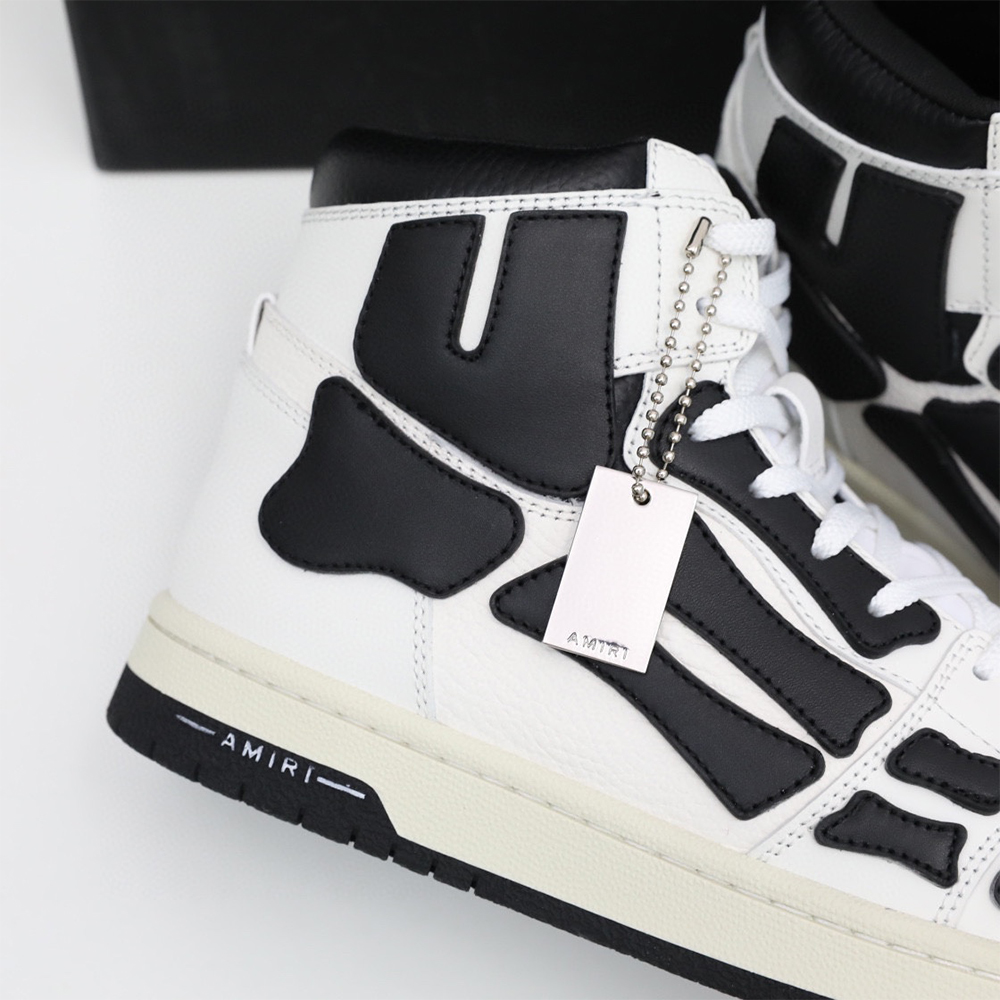 Amiri Skel-Top Hi Sneaker Black/White - DopestKickz