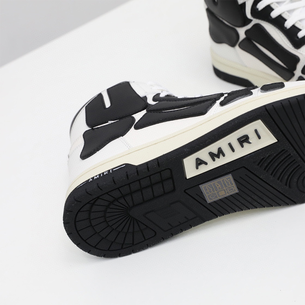 Amiri Skel-Top Hi Sneaker Black/White - DopestKickz